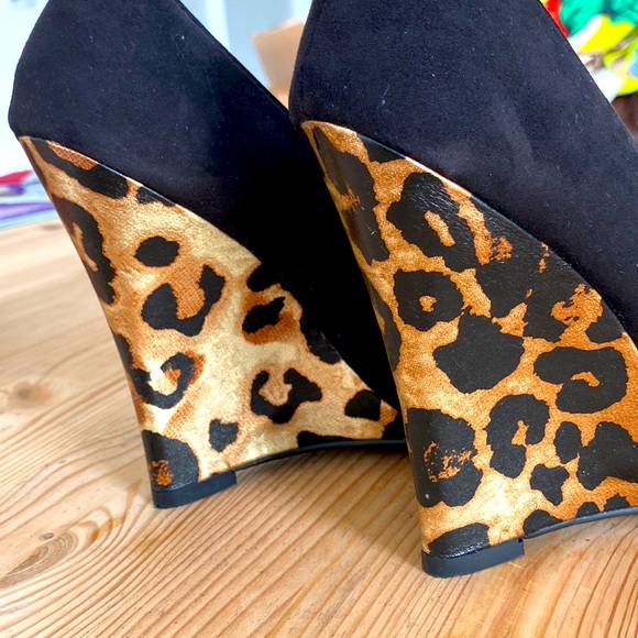 High heeled open toe wedges - Picture 6 of 12